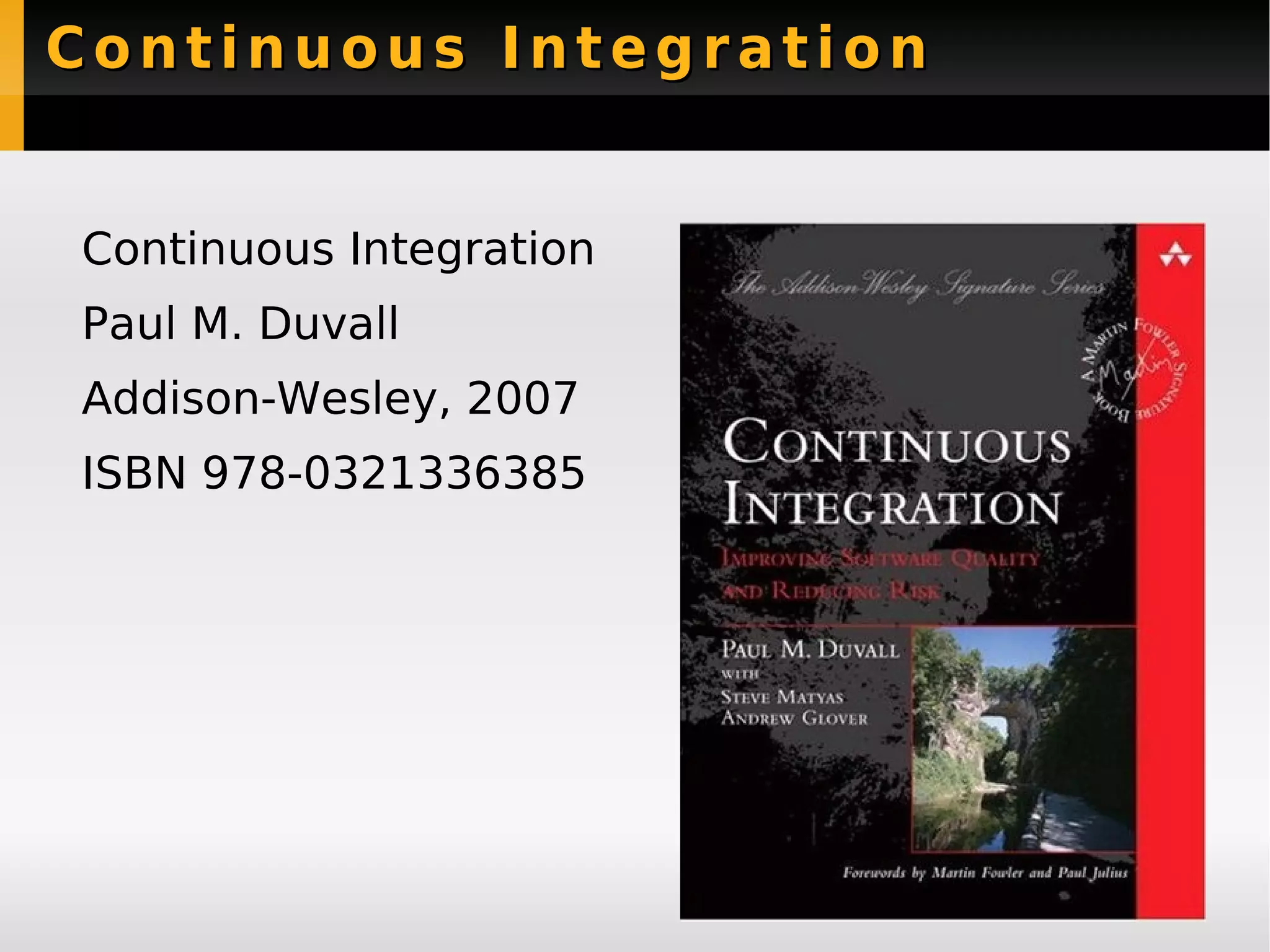 Quality Assurance in PHP projects - Sebastian Bergmann