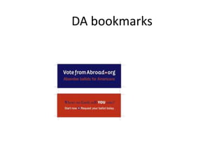 DA bookmarks
