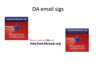 DA email sigs