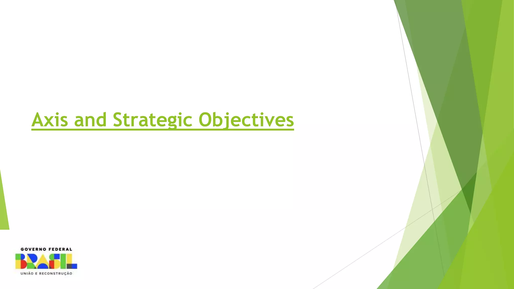 Axis and Strategic Objectives
 