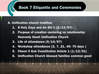 A. The Path of Life: Name tag
B. Spirit world is where you breath TL
C. TP and the SW: Joint-security area
D. Structure of the SW: Heaven, paradise, middle
realm, hell (4/11/99)
Book 6 Our Life and the Spiritual Realm
 