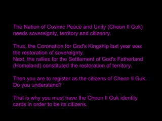 3 ironclad rules to follow in CIG:
• The first rule is to absolutely keep your lineage pure
even if threatened by death.
• The second rule is to
never violate the human rights of others.
Whether a man or a woman, black or white,
all human beings are equal.
• The third rule is not to steal public money.
Never use public money as you please.
/SMM SBG Book 13
2001/01/13
 