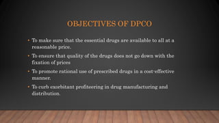 Drug Price Control Order | PPTX