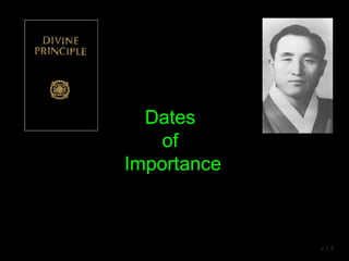 Dates
of
Importance
v 1.3
 