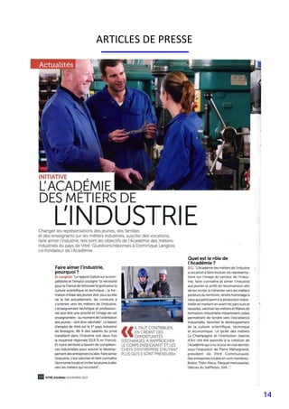 14
ARTICLES DE PRESSE
 