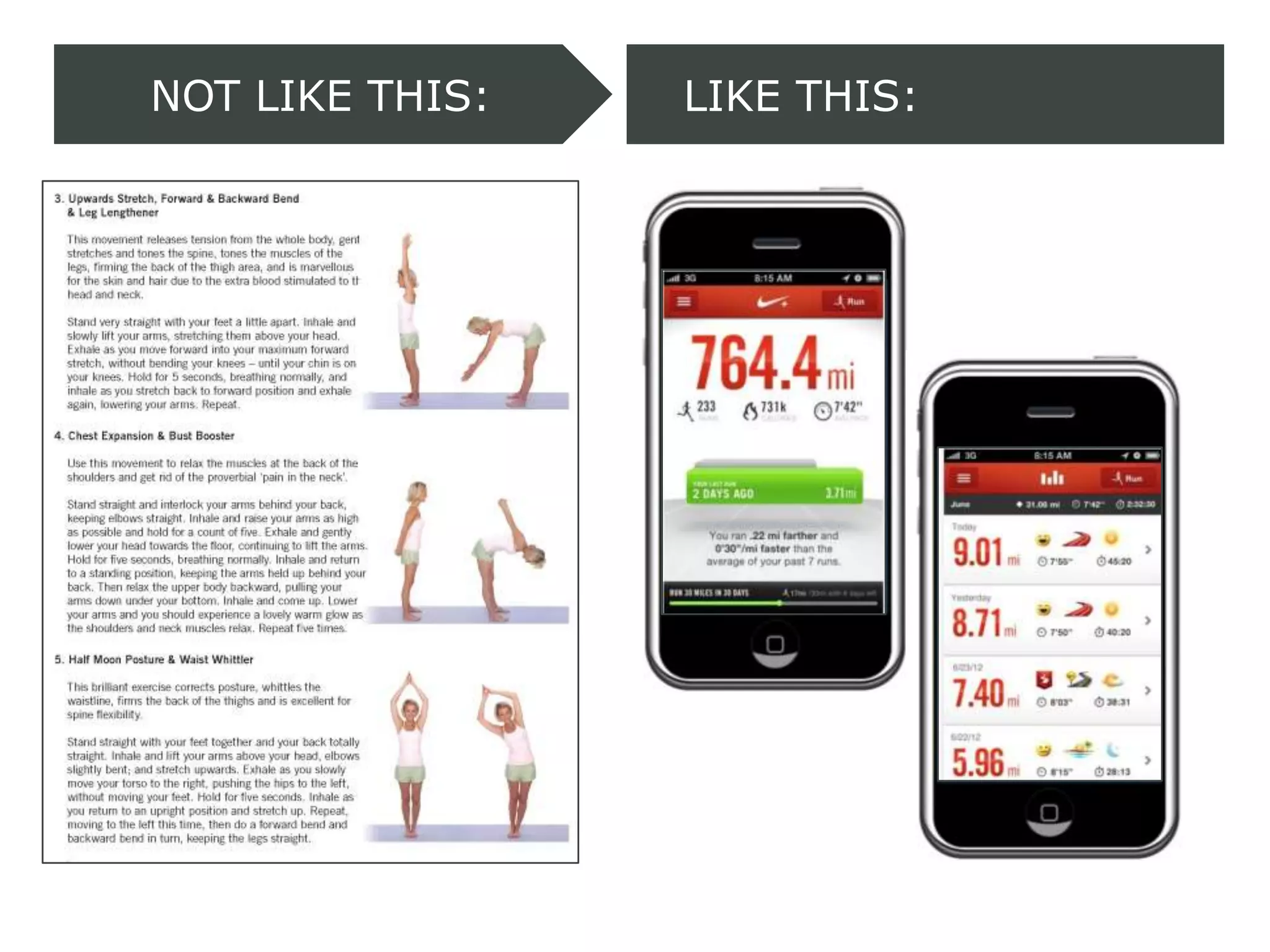 NOT LIKE THIS:   LIKE THIS:
 