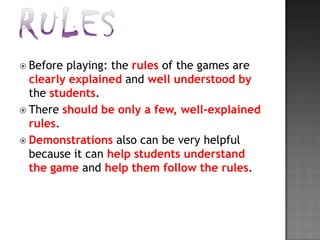 GRAMMAR TECHNIQUE: GAMES | PPTX