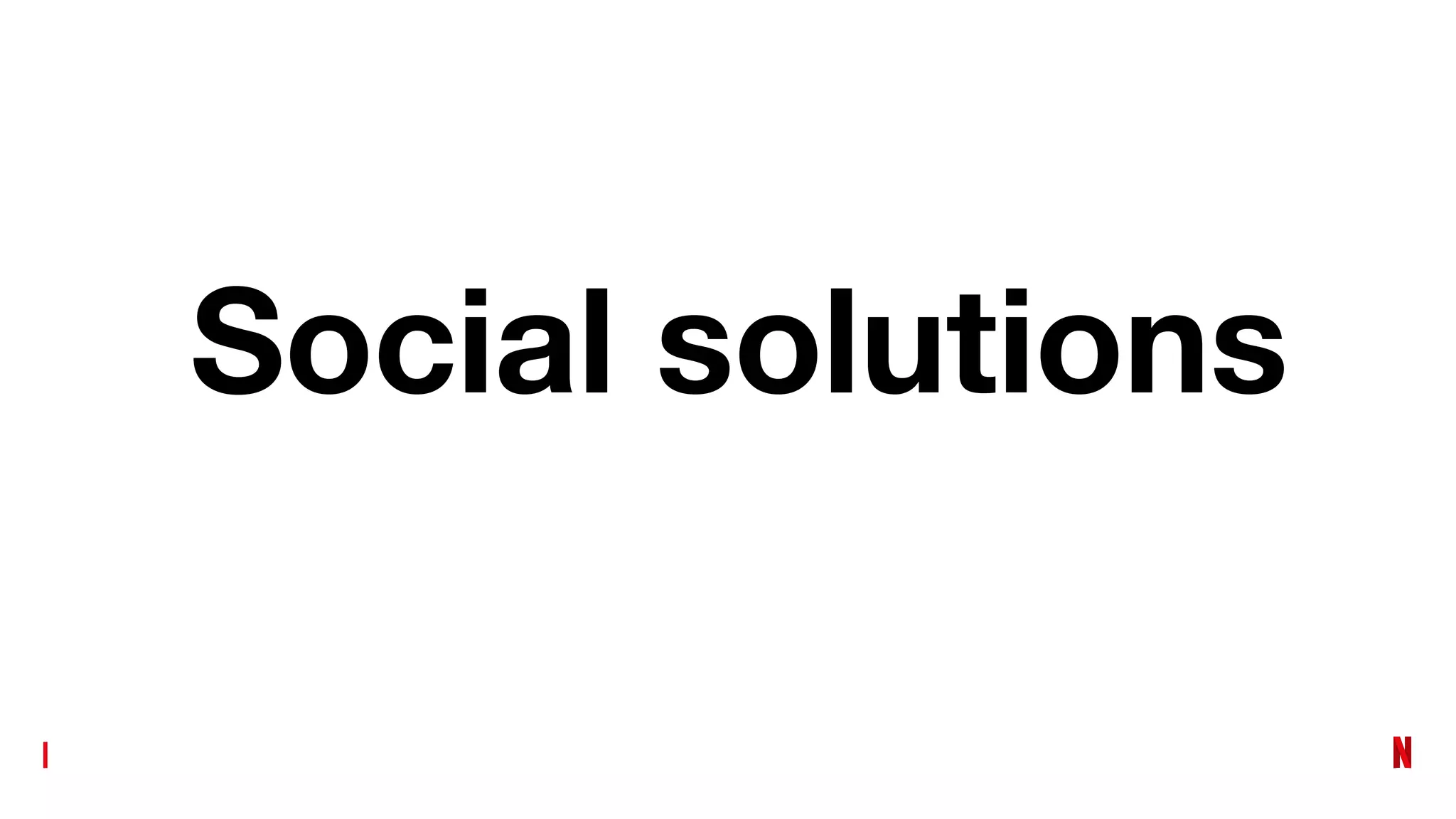 Social solutions
 