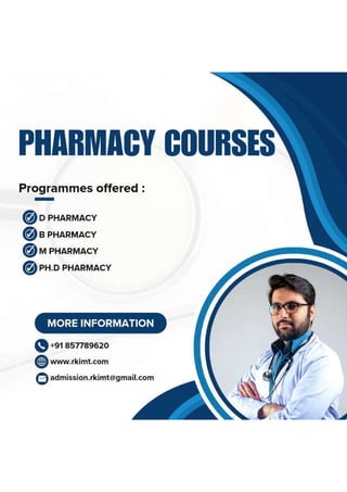 PHARMACY COURSE IN ONE YEAR DISTANCE EDUCATION