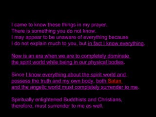 The time has come to link the spiritual and physical
worlds on the global stage.
Such unification does not take place quietly, but rather
both heaven and earth are shaken.
The world tried to stop God from achieving it in a bitter
struggle, but He won.
 
