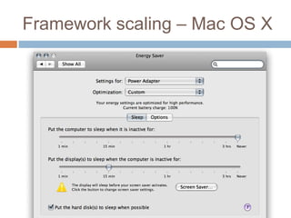 Framework scaling – Mac OS X
 