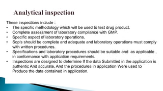 Drug product inspection & change control | PPTX