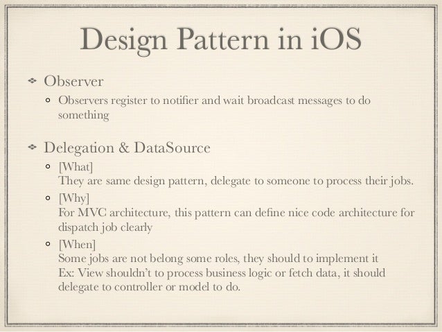 Design Patterns in iOS