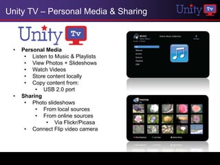 Streaming Unity Tv Unity TV | PPTX