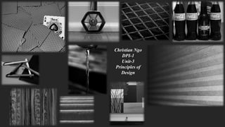 Christian Ngo 
DPI-1 
Unit-3 
Principles of 
Design 
 