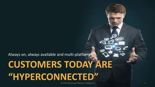 CUSTOMERS TODAY ARE
“HYPERCONNECTED”
Always on, always available and multi-platform
© 2015 Blueocean Market Intelligence 5
 