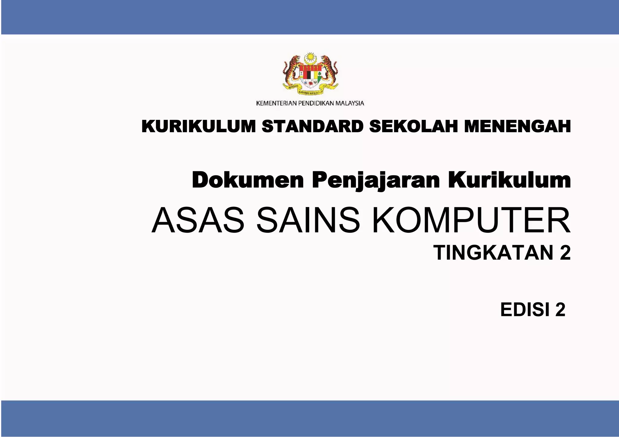 Dpk2.0 Asas Sains Komputer tkt 2 | PDF