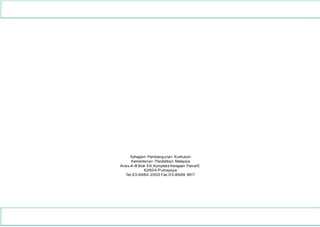 Sahagian Pembangunan Kurikulum
Kementerian Pendidikan Malaysia
Aras 4-8 Blok E9,Kompleks Kerajaan ParcelE
62604 Putrajaya
Tel:03-8884 2000 Fax:03-8888 9917
 
