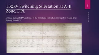 132kV Switching Substation at A-B
Zone, DPL
Located alongside DPL gate no.-1, the Switching Substation receives two feeder lines
directly from DPL
7
 