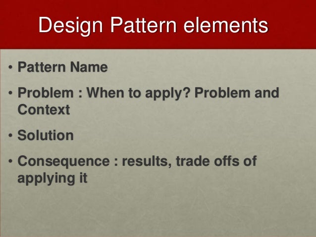 Design Pattern lecture 2