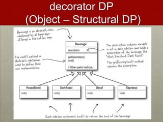 decorator DP
(Object – Structural DP)
 