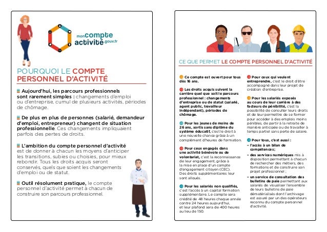 Le Compte Personnel D Activite