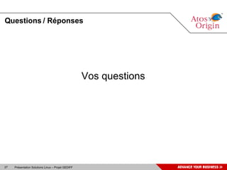 Questions / Réponses Vos questions 