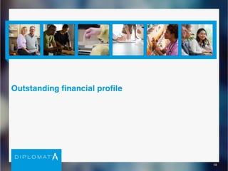 19
Outstanding financial profile
 