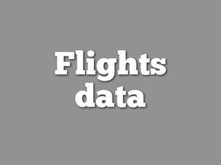 Flights
data
 