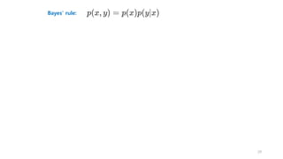 Bayes’ rule:
29
 