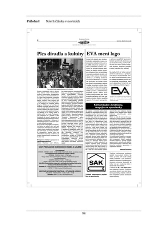 94
Príloha I Návrh článku v novinách
 