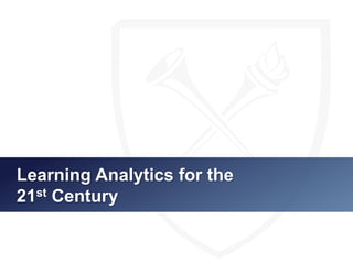 Learning Analytics for a World of Constant Change
