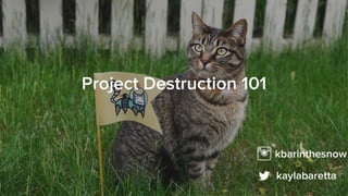 kbarinthesnow
kaylabaretta
Project Destruction 101
 