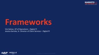 Frameworks
Vivi Gehan, VP of Operations – Digital Pi
Jessica Gericke, Sr. Director of Client Services – Digital Pi
 