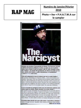 Numéro de Janvier/Février 2010   Photo + itw + P.H.A.T.W.A sur le sampler   