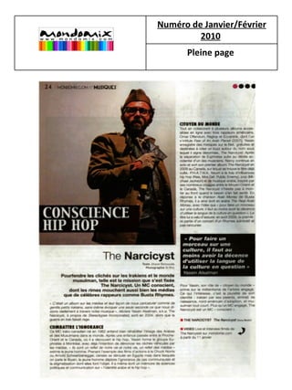 Numéro de Janvier/Février 2010   Pleine page   