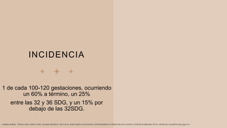 INCIDENCIA
1 de cada 100-120 gestaciones, ocurriendo
un 60% a término, un 25%
entre las 32 y 36 SDG, y un 15% por
debajo de las 32SDG.
YASMINA BARRAL, TERESA COBO, MARTA LÓPEZ, EDURNE MAZARICO, MAYO 2019, HEMATOMAS PLACENTARIOS. DESPRENDIMIENTO PREMATURO DE PLACENTA, CENTRE DE MEDICINA FETAL I NEONATAL DE BARCELONA (pag 9-13)
 