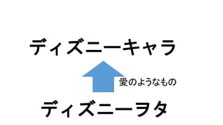 ディズニーヲタ
ディズニーキャラ
愛のようなもの
 
