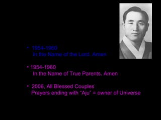 V. The Benefits of Prayer
1. Spiritual Peace
"If you pray, you will never feel lonely, even if you are
alone."
"We can be moved to repentance of sin and be
consoled." King David prayed, "Create in me a pure
heart, O God, and renew a steadfast spirit within me."
(Psalm 51:10)
Moreover, "We can touch God’s ShimJung and relate to
God and the spiritual world."
 
