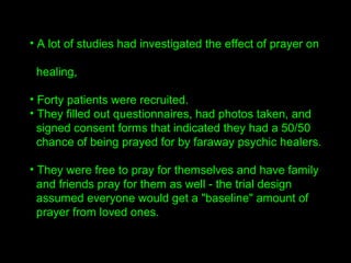 When Jesus prayed the Lord’s payer, he didn’t mean for
us to just recite that prayer and call that a prayer life.
In Matthew 6:9, Jesus says "Pray ye, after this manner";
in other words, prayer in this tradition or style, but not
word for word.
In this sermon we want to explore the real benefits of
prayer.
 