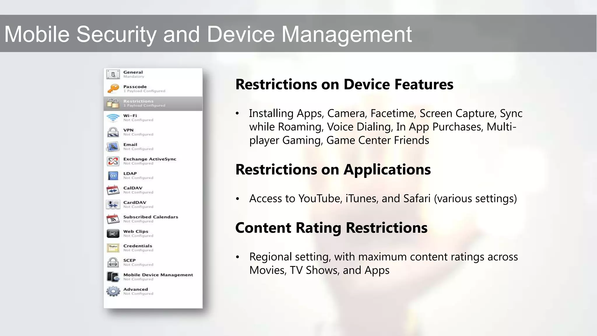 Central administration