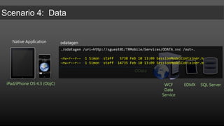 SOAP Web Services (4.0)REST Endpoint (2011)Updated Web Services (2011)ODATA (2011)iPad/iPhone OS 4.3Dynamics CRM4.0/2011Android 2.3