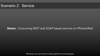 Native ApplicationSOAP (WS-I)iPad/iPhone OS 4.3 (ObjC)Option 3:  wsdl2objc (http://code.google.com/p/wsdl2objc/)Version 0.7-pre1 recommended