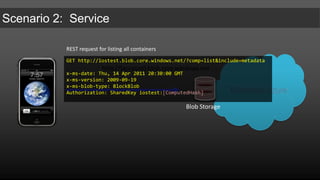 Blob StorageTable StorageMost suitable for structured data