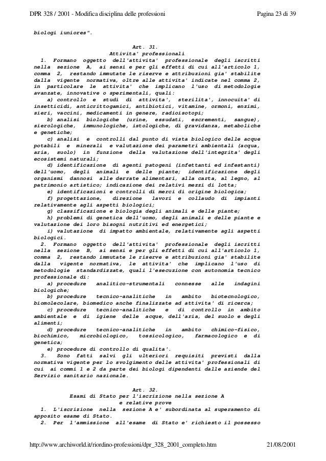 Dpr 328 2001