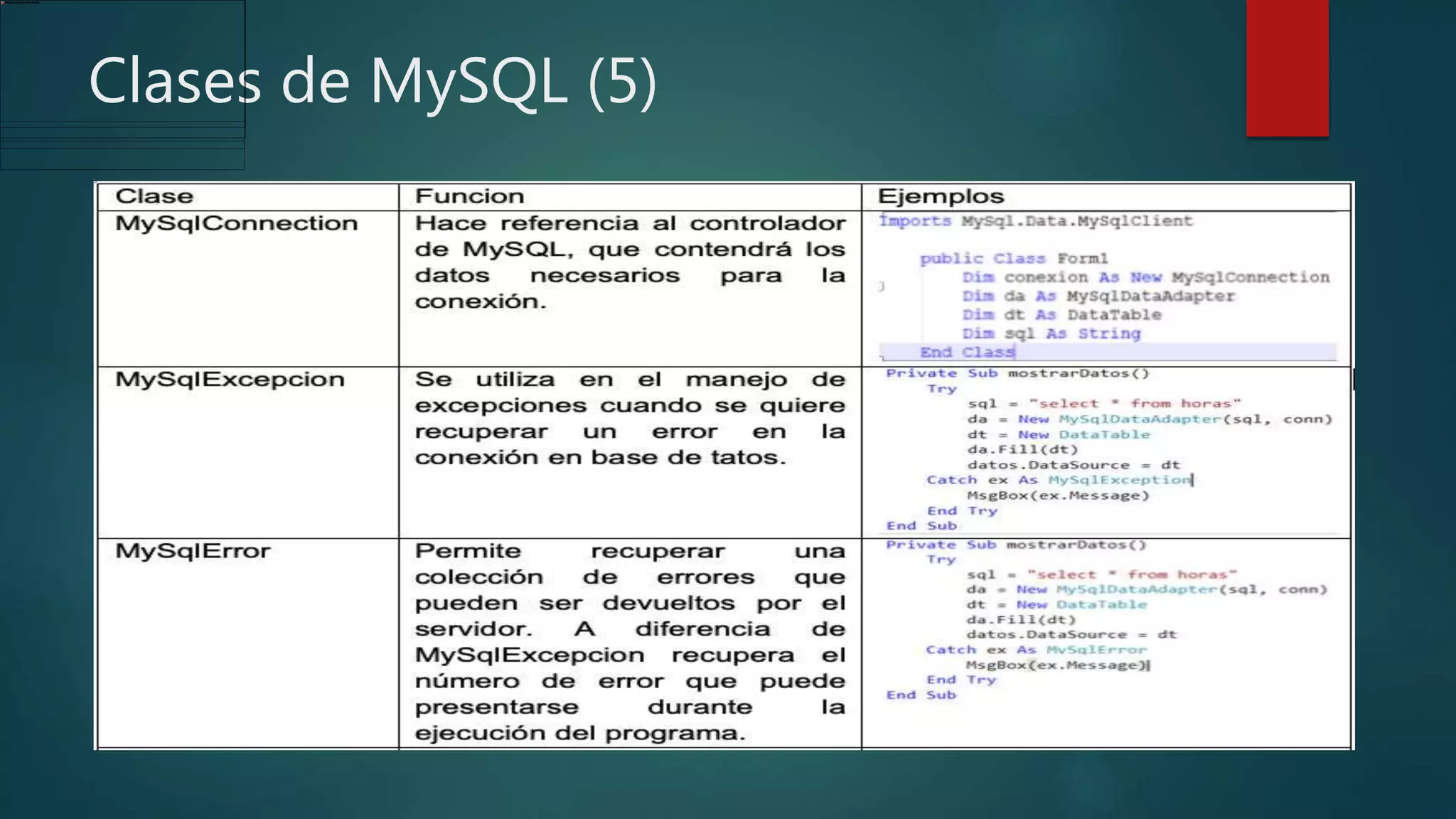 Clases de MySQL (5)
 