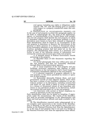 Comprehensive Environmental Response, Compensation and Liability Act of 1980 (CERCLA)