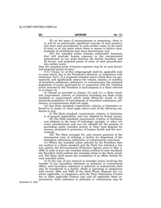 Comprehensive Environmental Response, Compensation and Liability Act of 1980 (CERCLA)