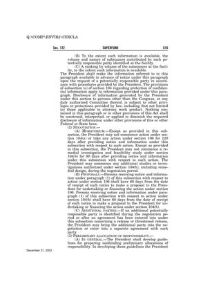 Comprehensive Environmental Response, Compensation and Liability Act of 1980 (CERCLA)