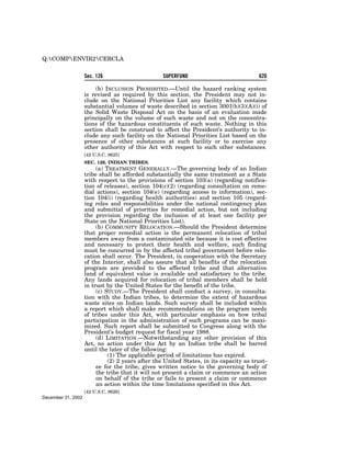 Comprehensive Environmental Response, Compensation and Liability Act of 1980 (CERCLA)